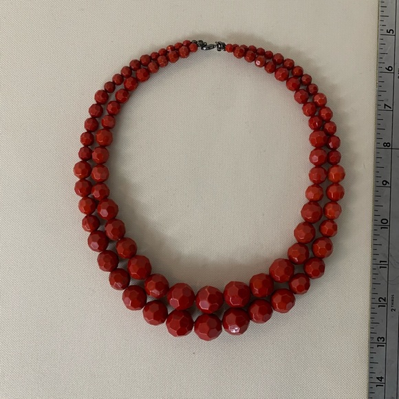 Beaded necklace with two strands - Picture 2 of 6